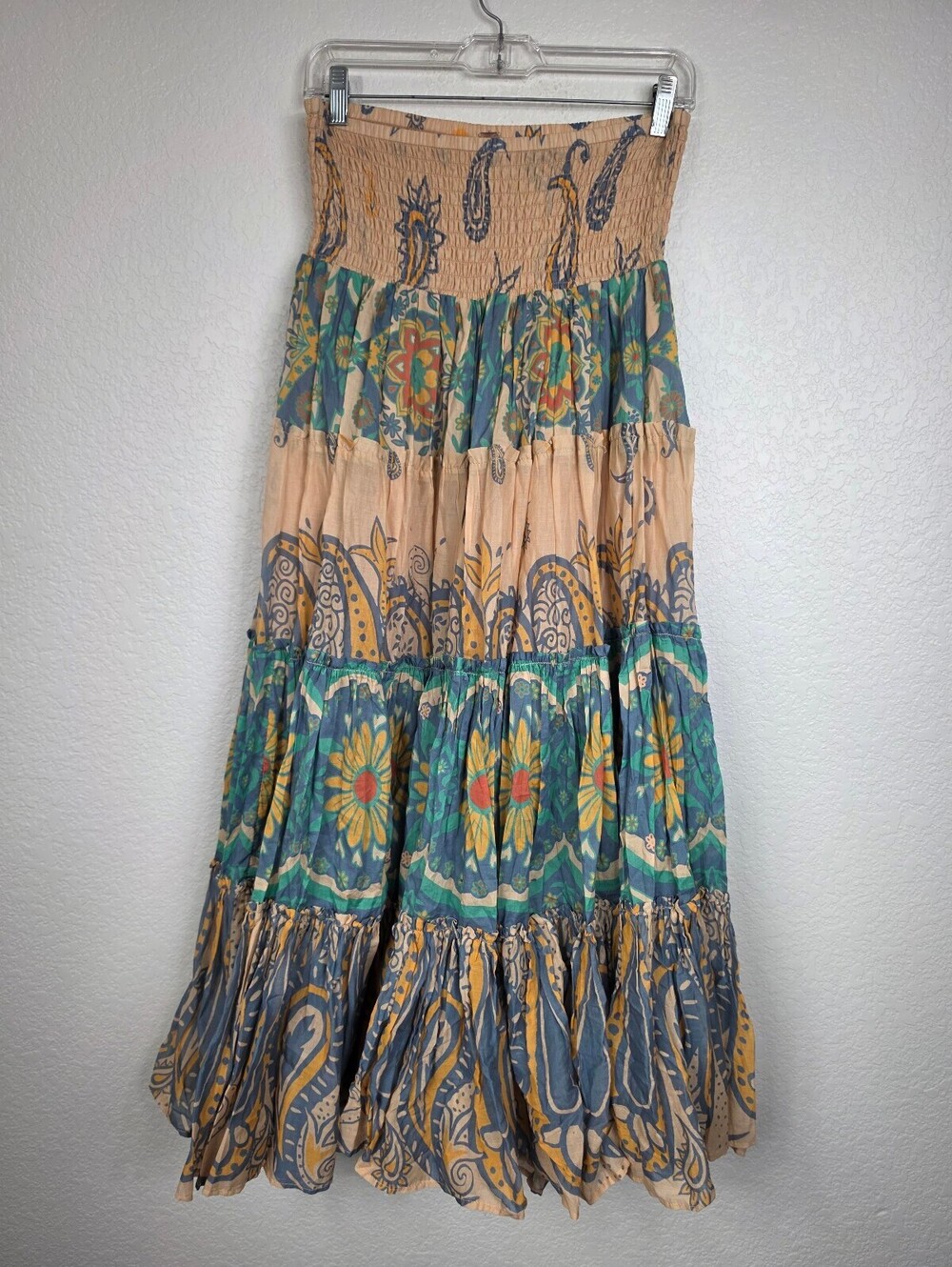 Free People Convertible Floral Boho Maxi Dress Skirt Small